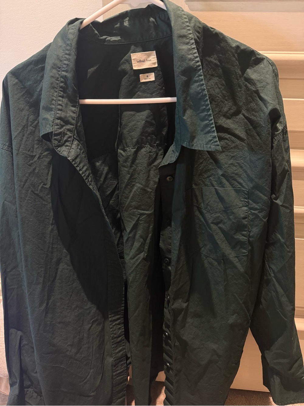 Wilfred Dark Green Button-Up Shirt